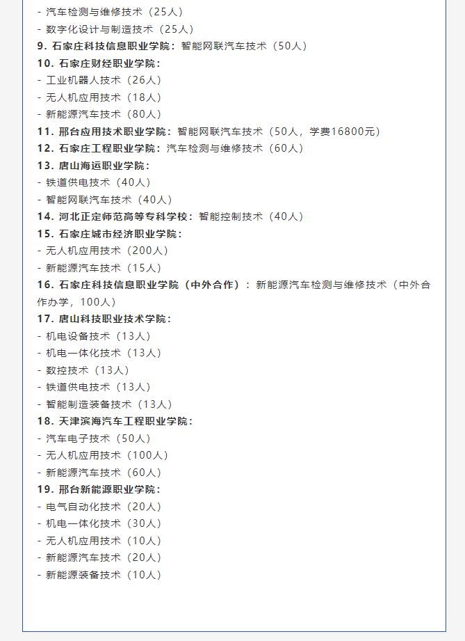 【志愿填报】2025河北单招院校新增专业（汇总版）