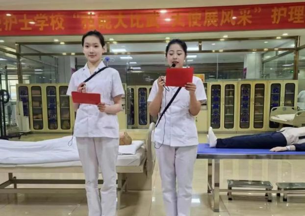 石家庄天使护士学校成功举办“技能大比武 天使展风采”护理技能大赛